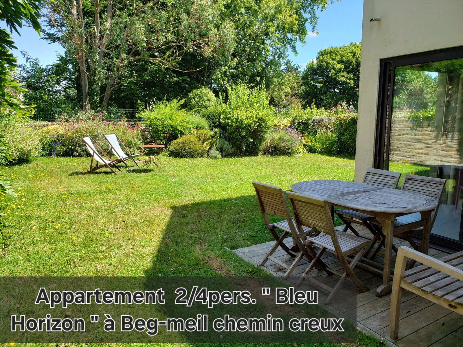 Appartement 2/4pers. « Bleu Horizon » à Beg-Meil Chemin creux